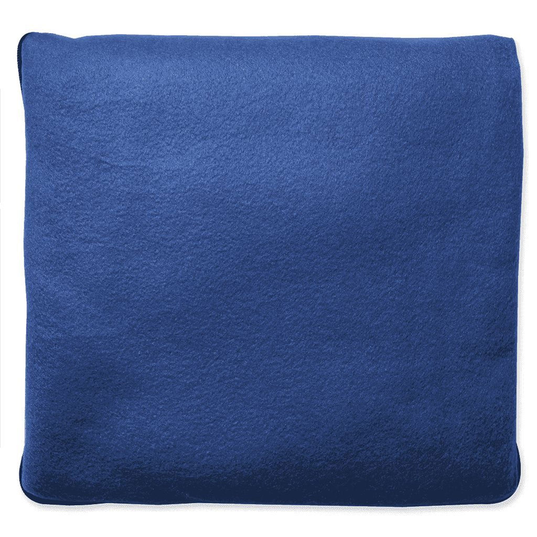 2in1 Fleece Kissen in Blau