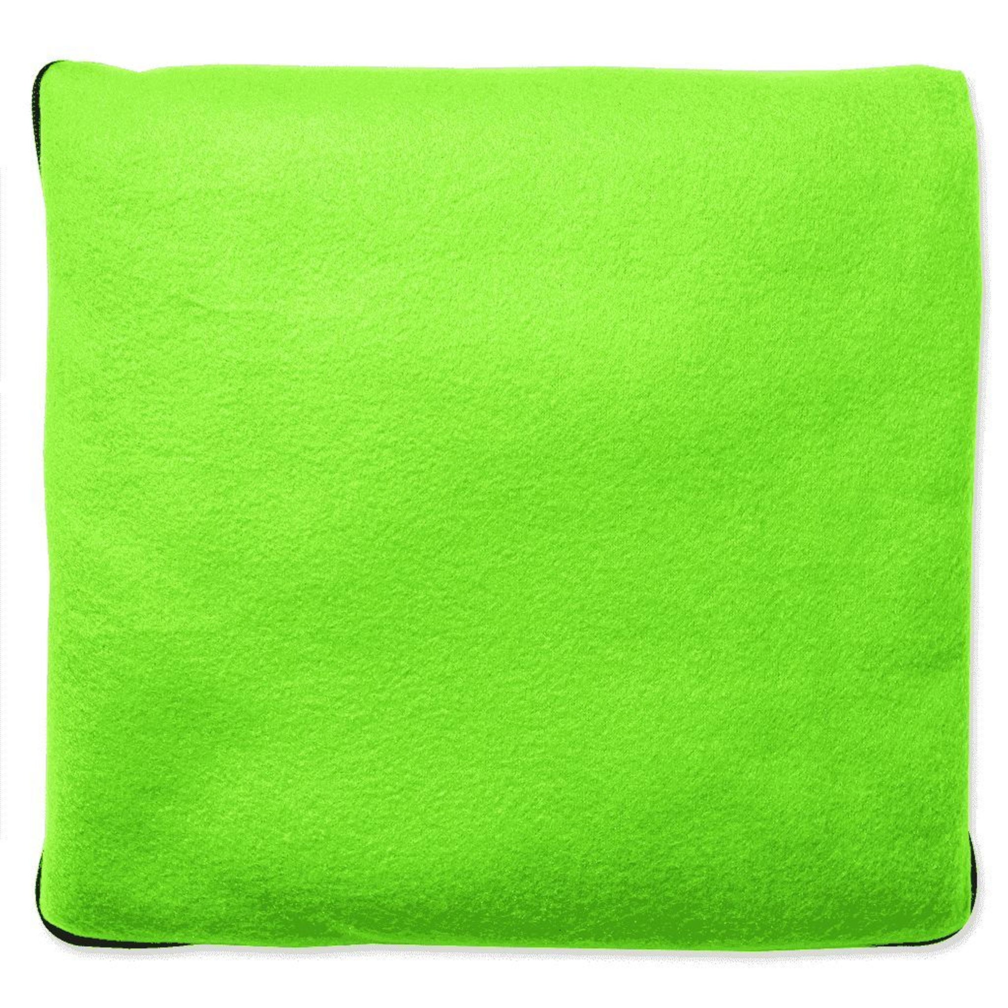 2in1 Fleece Kissen in Grün