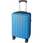 ABS Koffer Alaric in Blau mit ausgezogenem Metallgriff