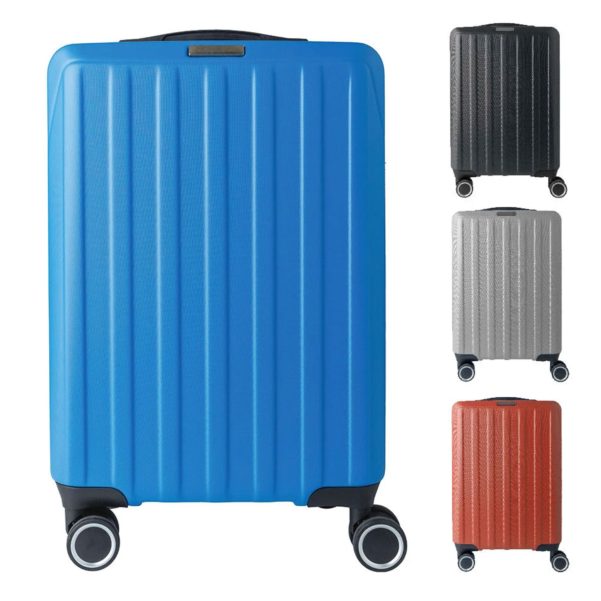 ABS Koffer Alaric in Blau mit Farbvarianten in Schwarz, Silber und Rot