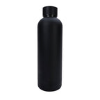 Black and White Trinkflasche in Schwarz