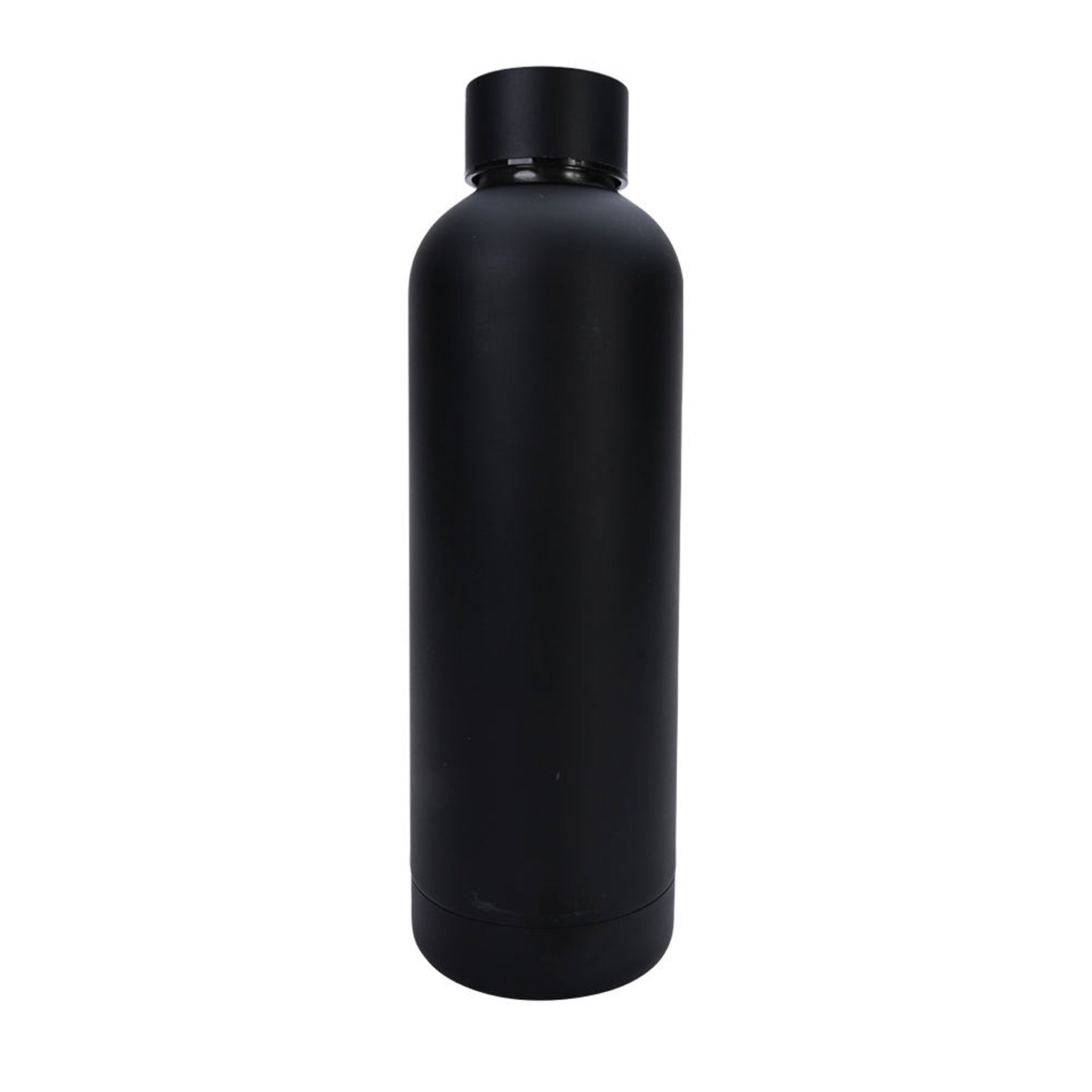 Black and White Trinkflasche in Schwarz