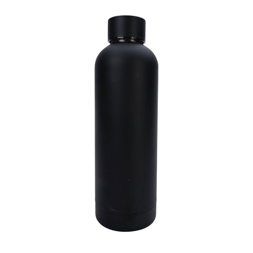 Black and White Trinkflasche in Schwarz