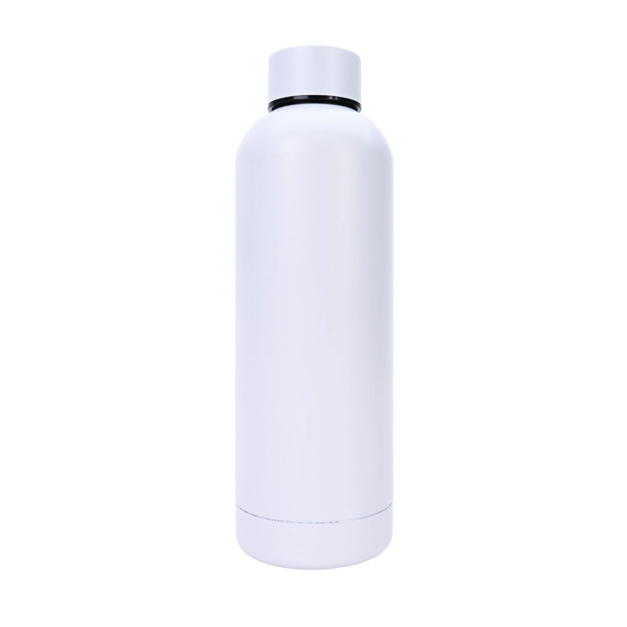 Black and White Trinkflasche in Weiß