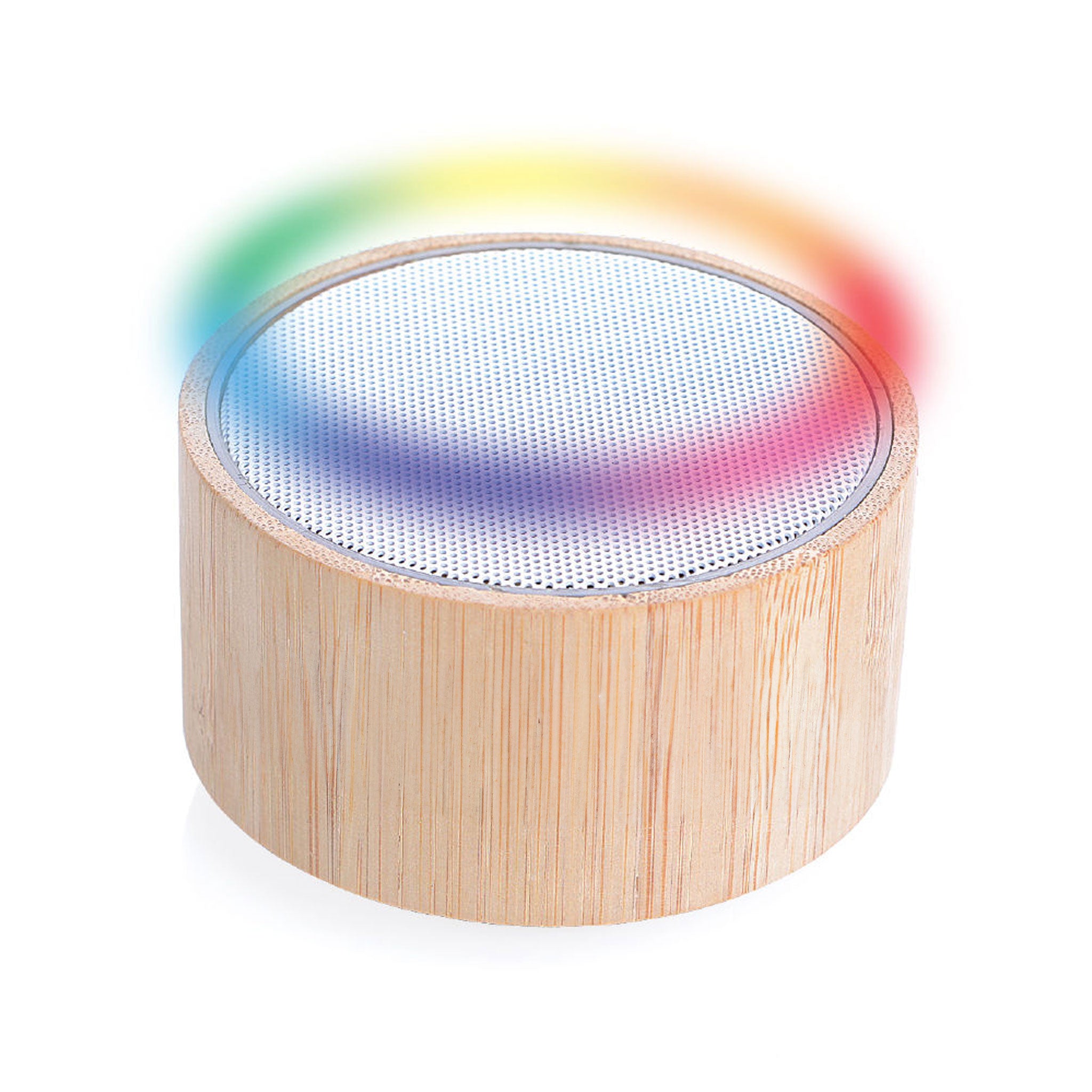 Bluetooth-Lautsprecher Tokio mit Bambus-Gehäuse und LED-Beleuchtung