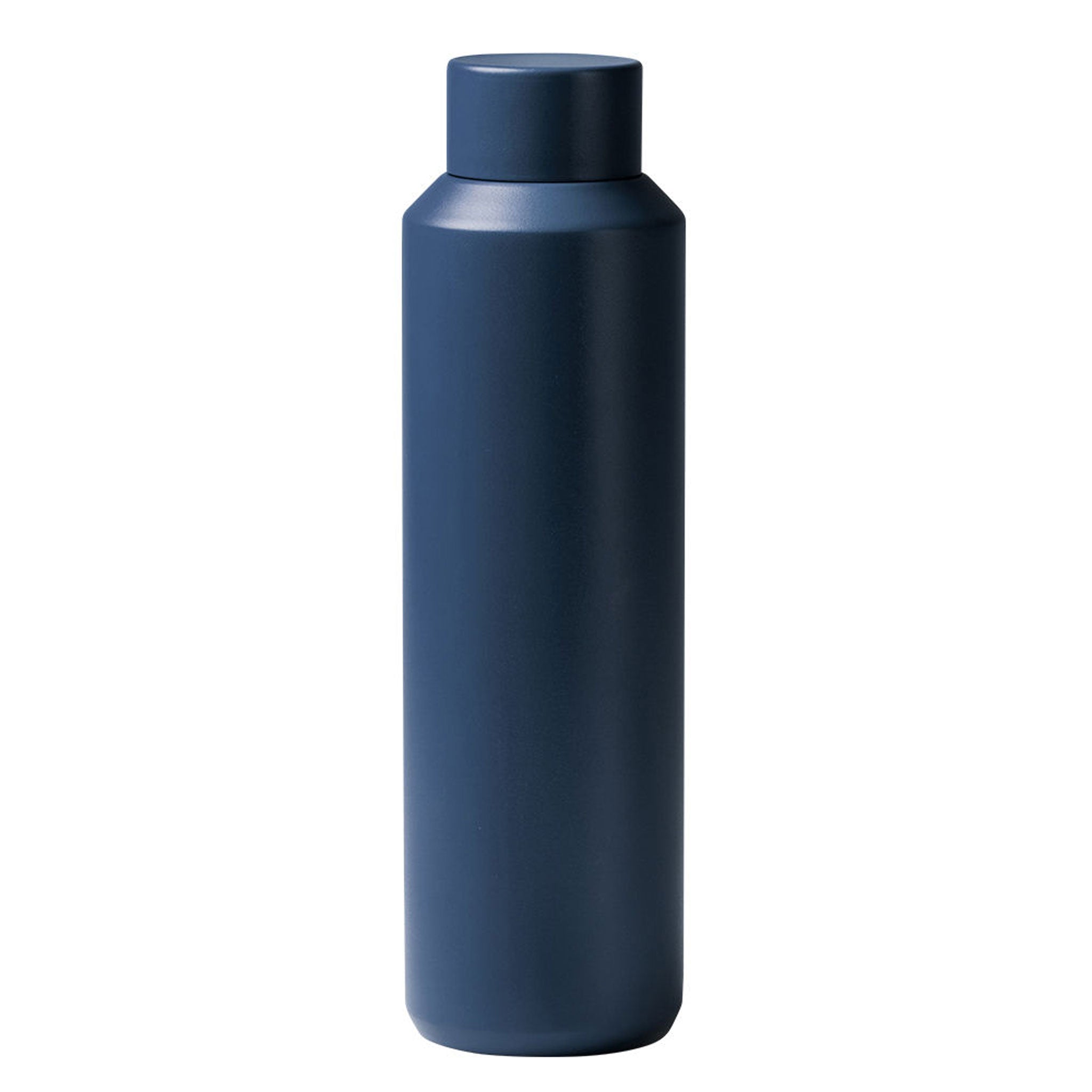 Doppelwandige Thermoflasche aus recyceltem Edelstahl in Dunkelblau