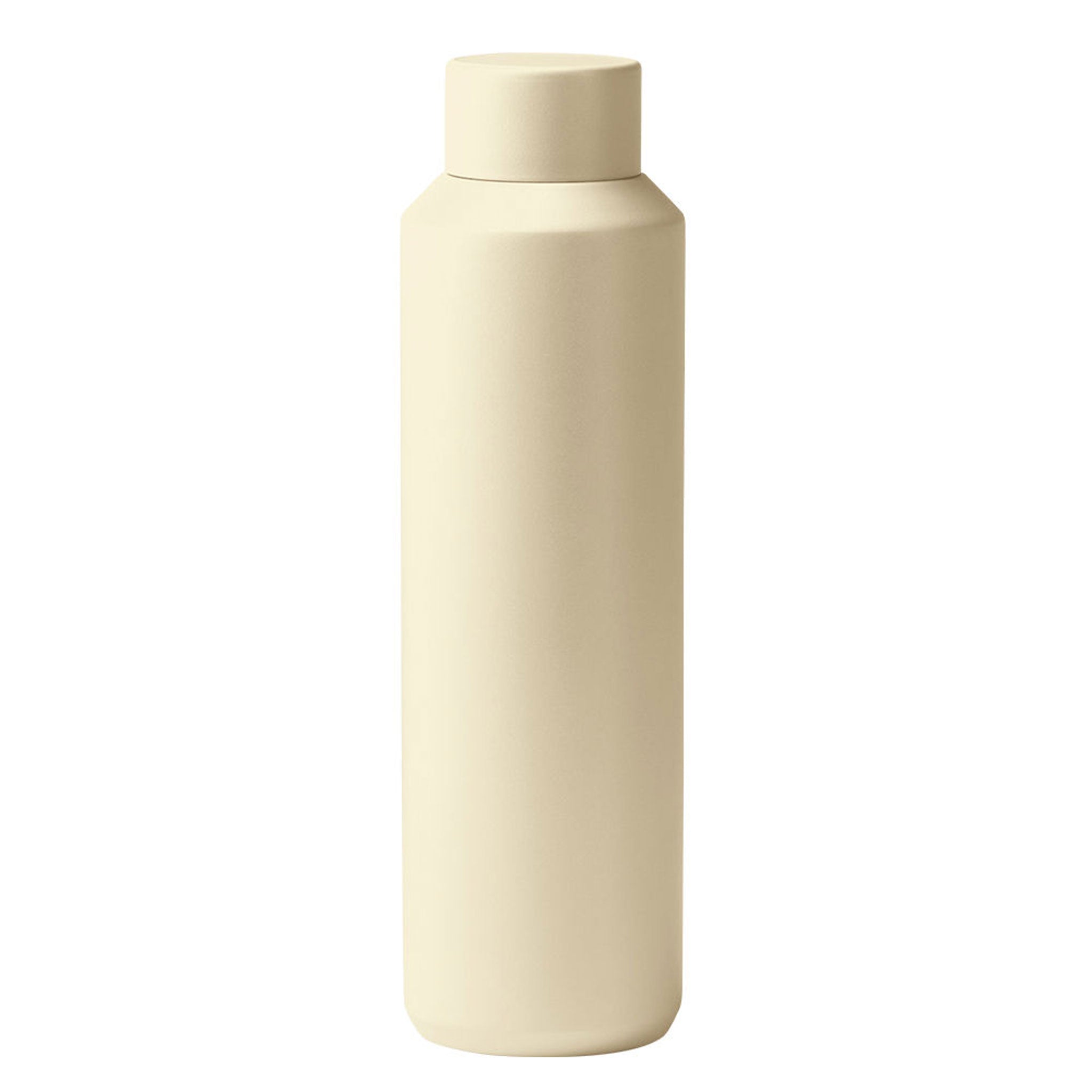 Doppelwandige Thermoflasche aus recyceltem Edelstahl in Gelb