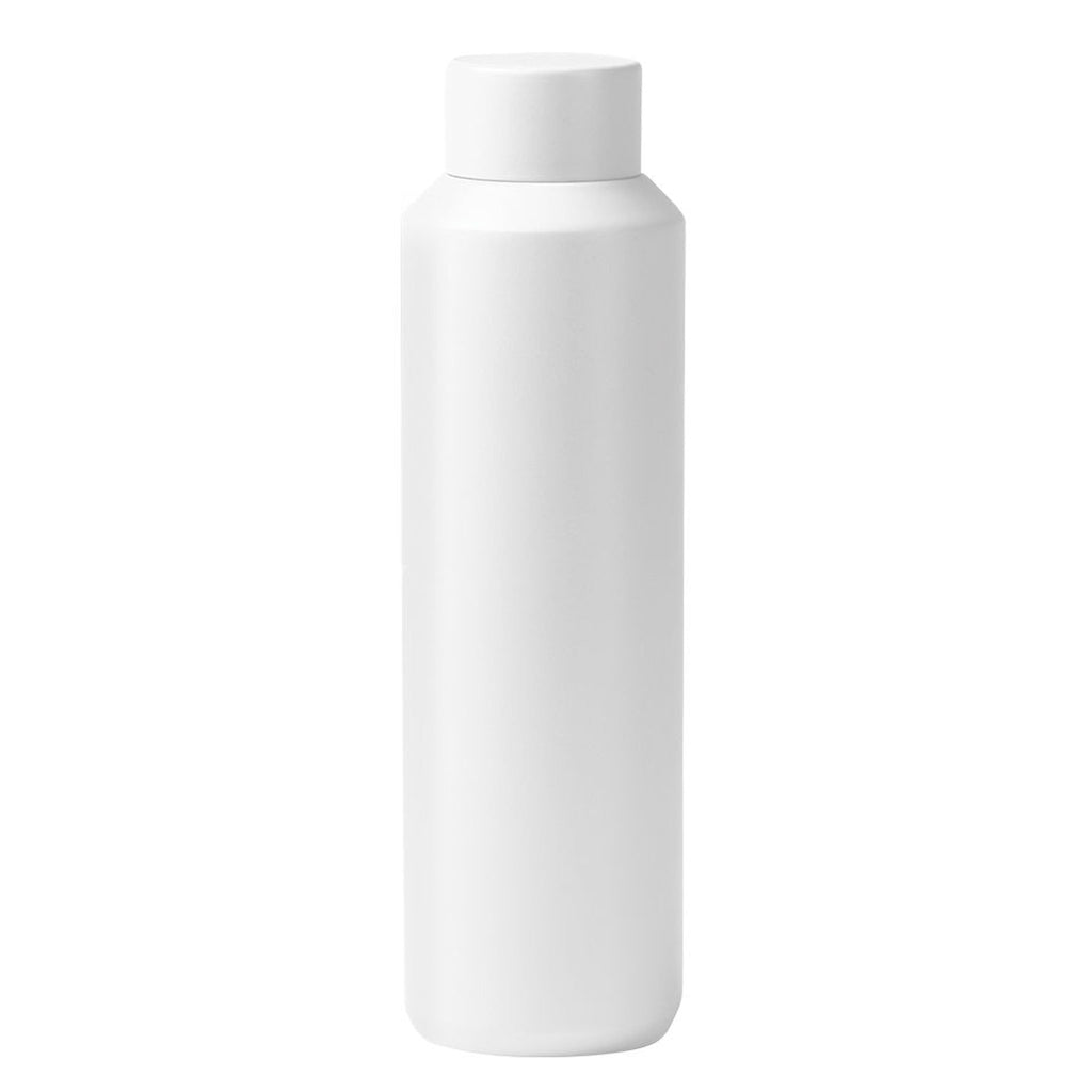 Doppelwandige Thermoflasche aus recyceltem Edelstahl in Weiß