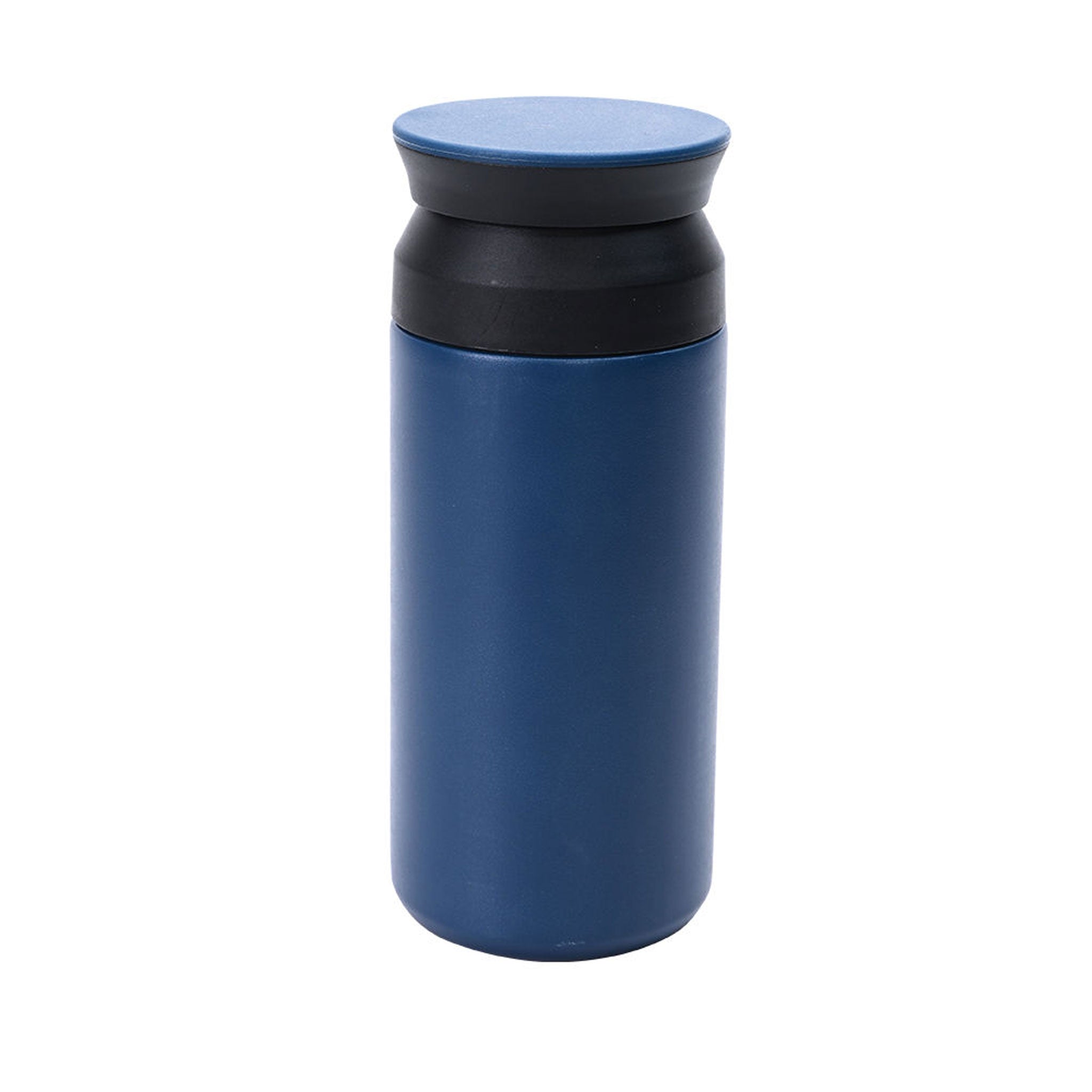 Edelstahl Doppelwandbecher 350ml Gwen in Blau in Frontansicht