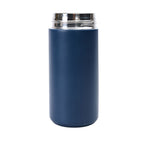 Edelstahl Doppelwandbecher 350ml Gwen in Blau geöffnet ohne Deckel
