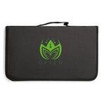 5-teiliges Grillset mit Logo-Druck auf dem schwarzen Etui