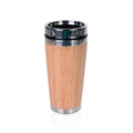 Isolierbecher Bamboo Drink aus Edelstahl mit Bambus-Ummantelung und 450 ml