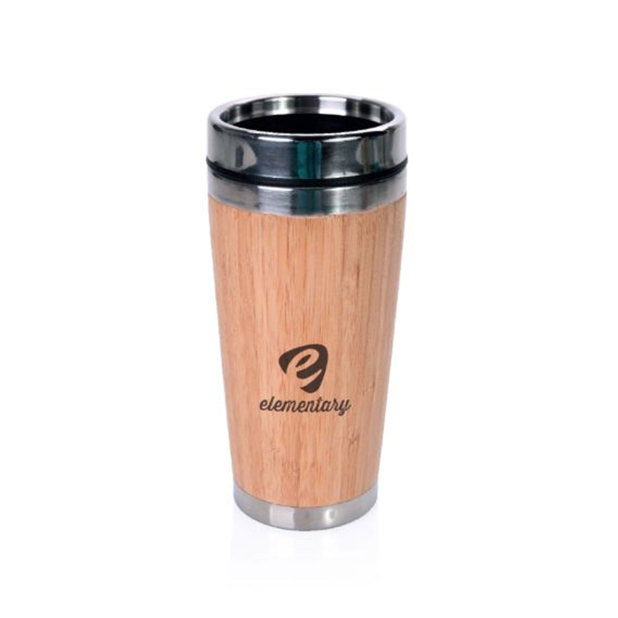 Isolierbecher Bamboo Drink mit Gestaltung auf der Bambus-Ummantelung