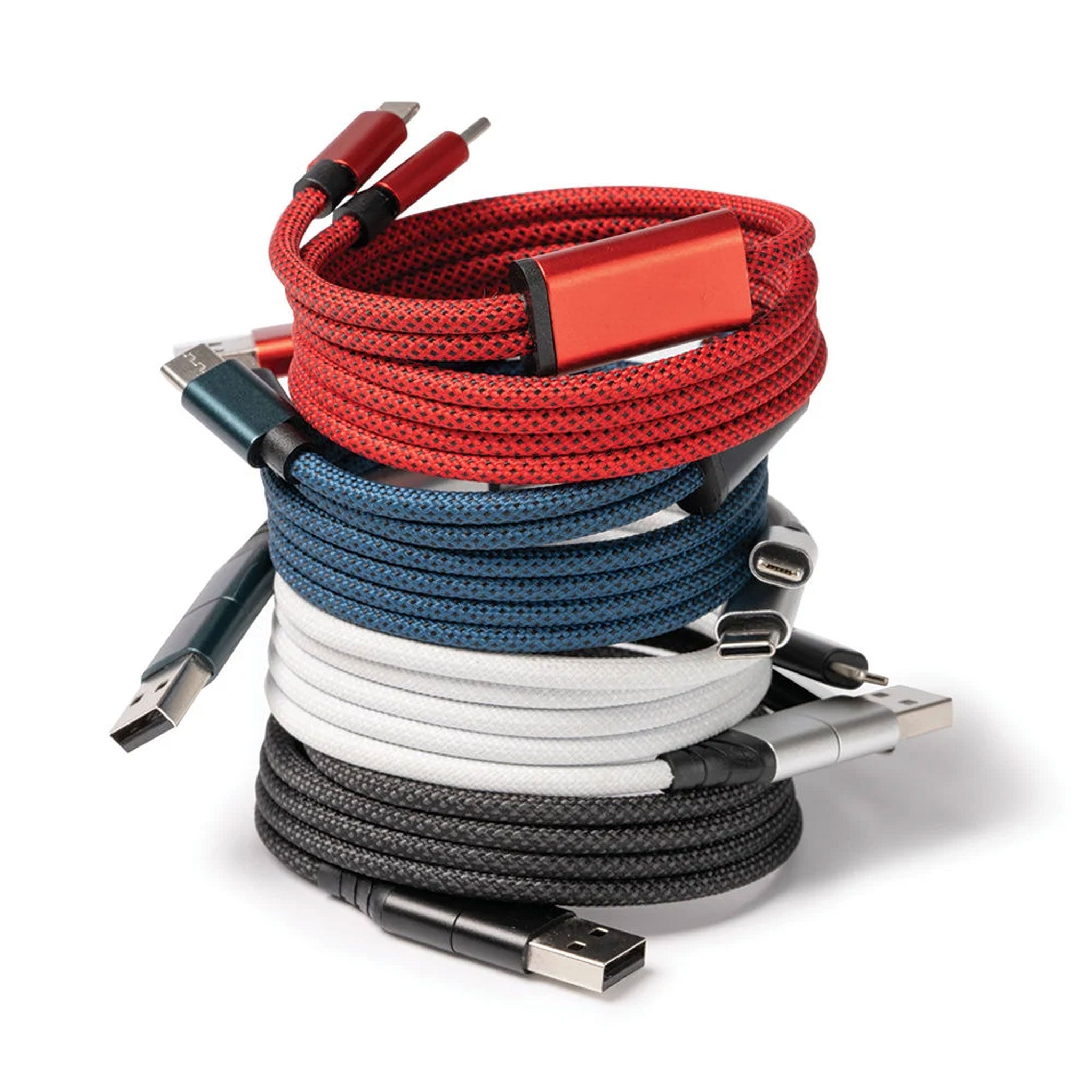 Magnetisches Adapterkabel mit USB-A, USB-Typ-C und Lightning Anschluss