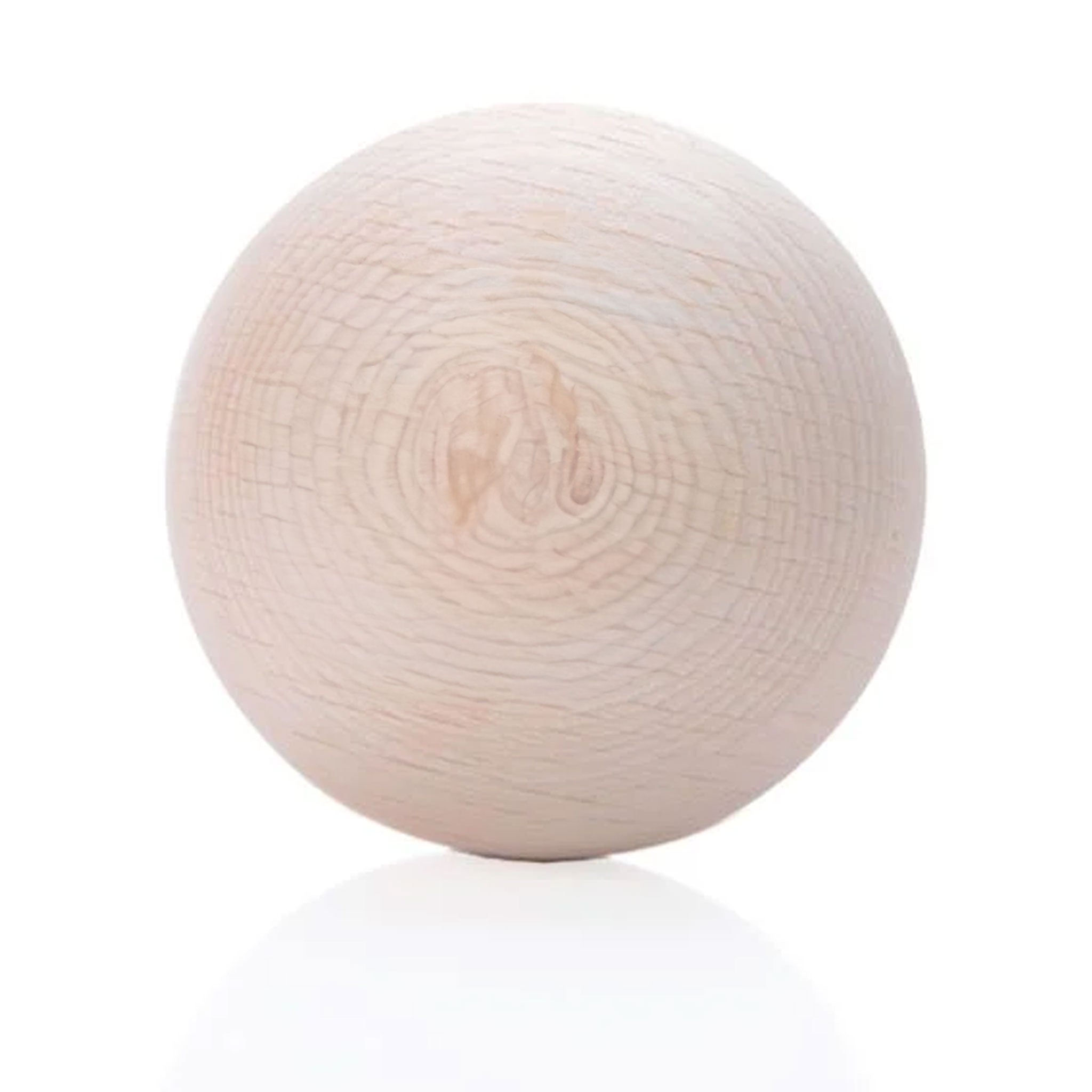 Massage- und Faszienball aus europäischer Buche mit 6 cm Durchmesser