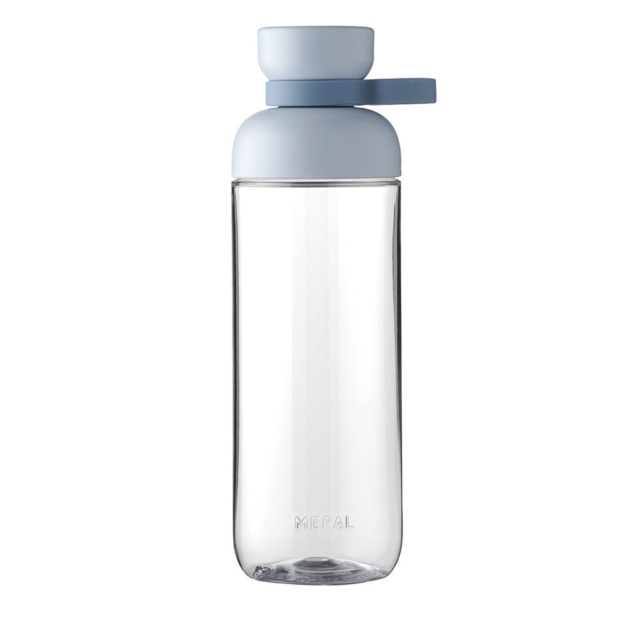 Mepal Trinkflasche Vita aus Tritan mit blauem Deckel und Trageschlaufe