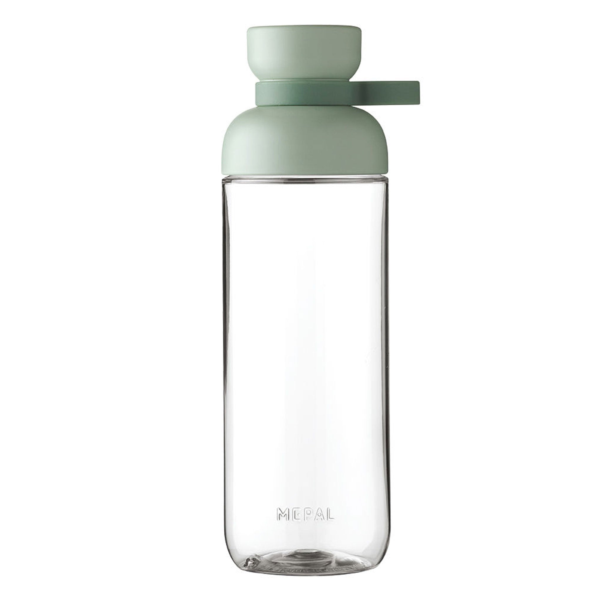 Mepal Trinkflasche Vita aus Tritan mit grünem Deckel und Druckbeispiel