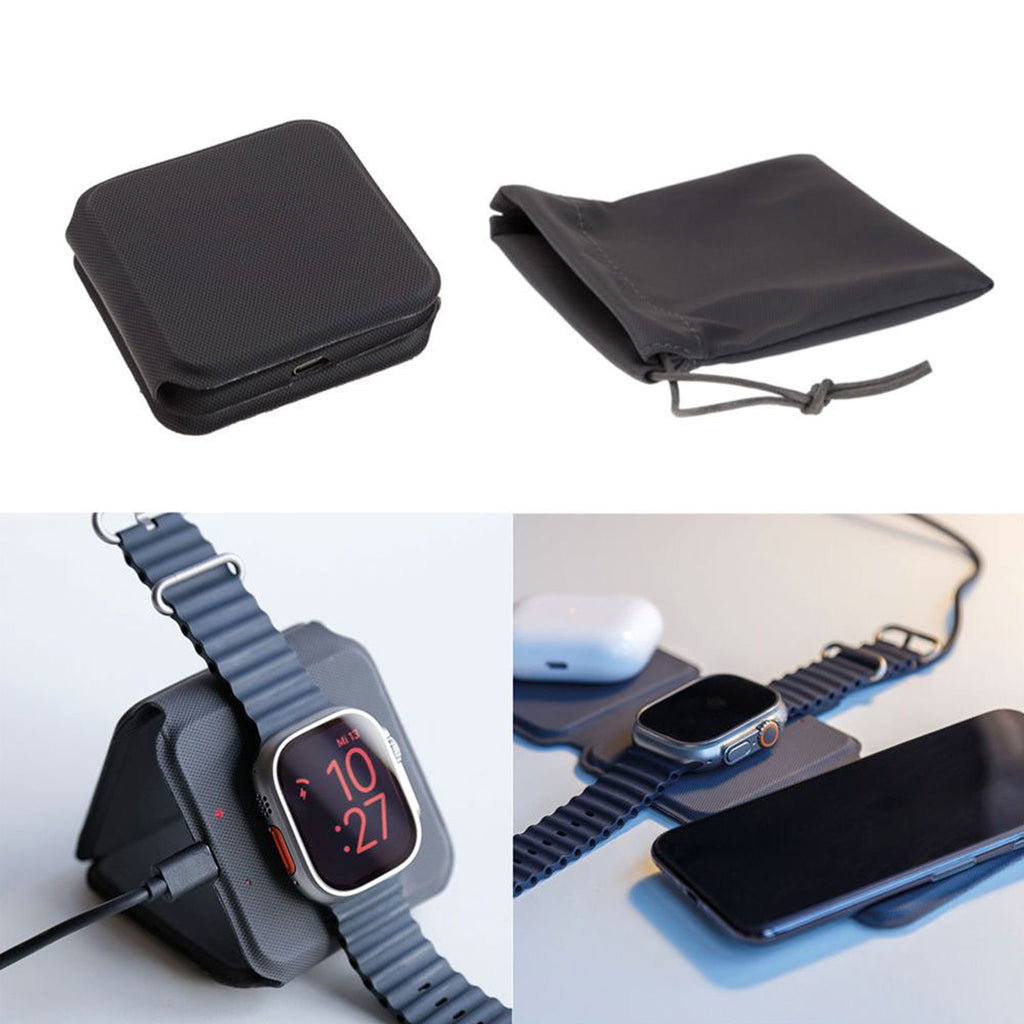 Faltbares Multiladegerät Clap Charger für Smartphone, Kopfhörer und Smartwatch