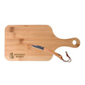 Brotzeit Set Bamboo mit Schneidebrett und Vespermesser mit Druck