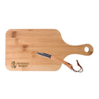 Brotzeit Set Bamboo mit Schneidebrett und Vespermesser mit Druck