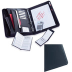 Office-Set Collegemappe 4-teilig in schwarzer Kunstleder-Optik