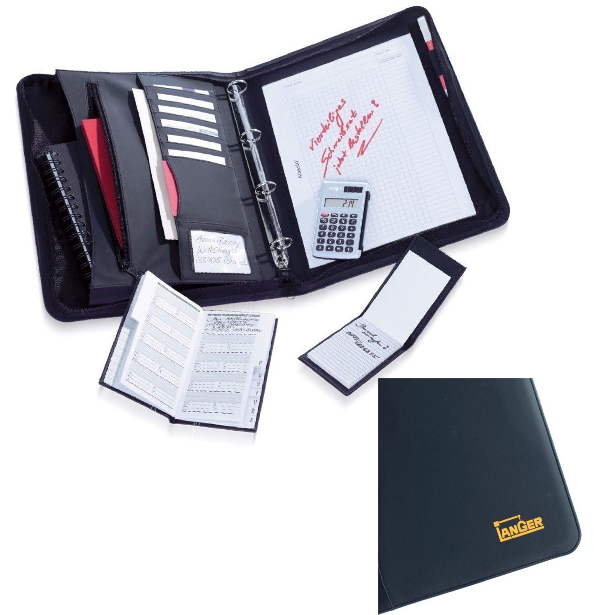 Office-Set Collegemappe 4-teilig mit Gestaltung auf der Außenseite