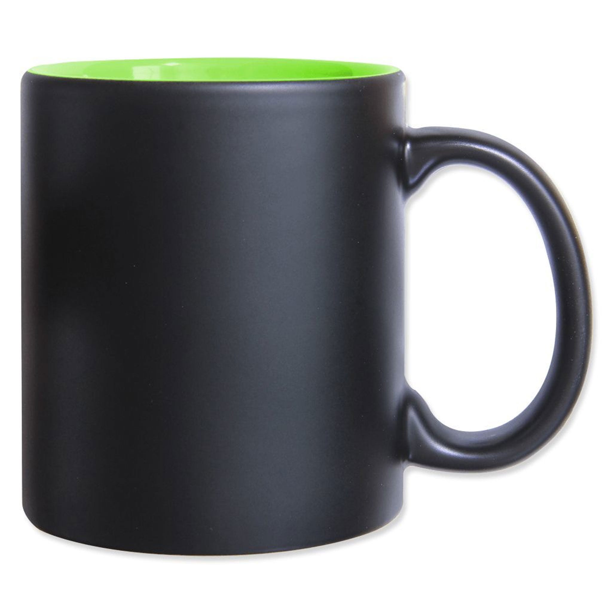 Tasse Bafy 350 ml in Schwarz mit grüner Innenseite