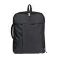 Schwarzer Reiserucksack aus RPET mit Laptopfach