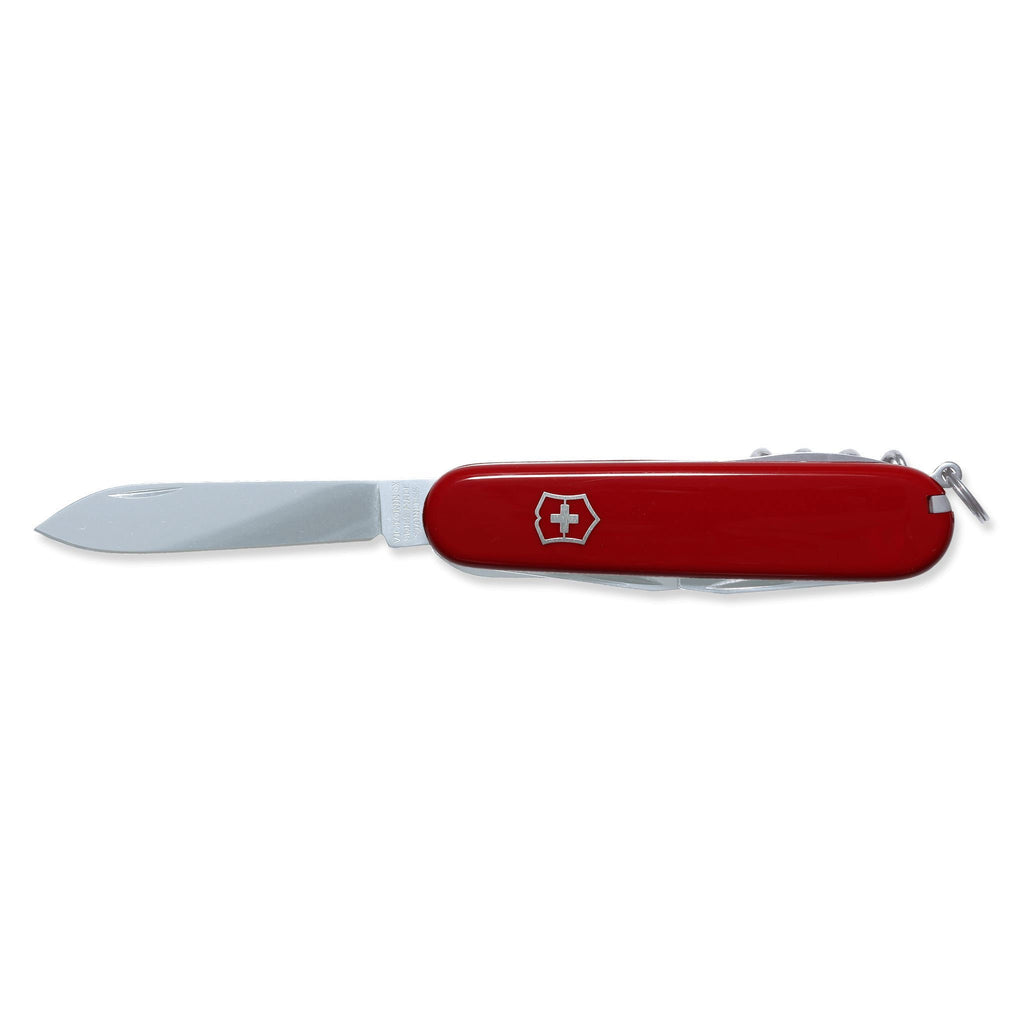 VICTORINOX Schweizer Messer Huntsman in Rot mit ausgeklappter großer Klinge